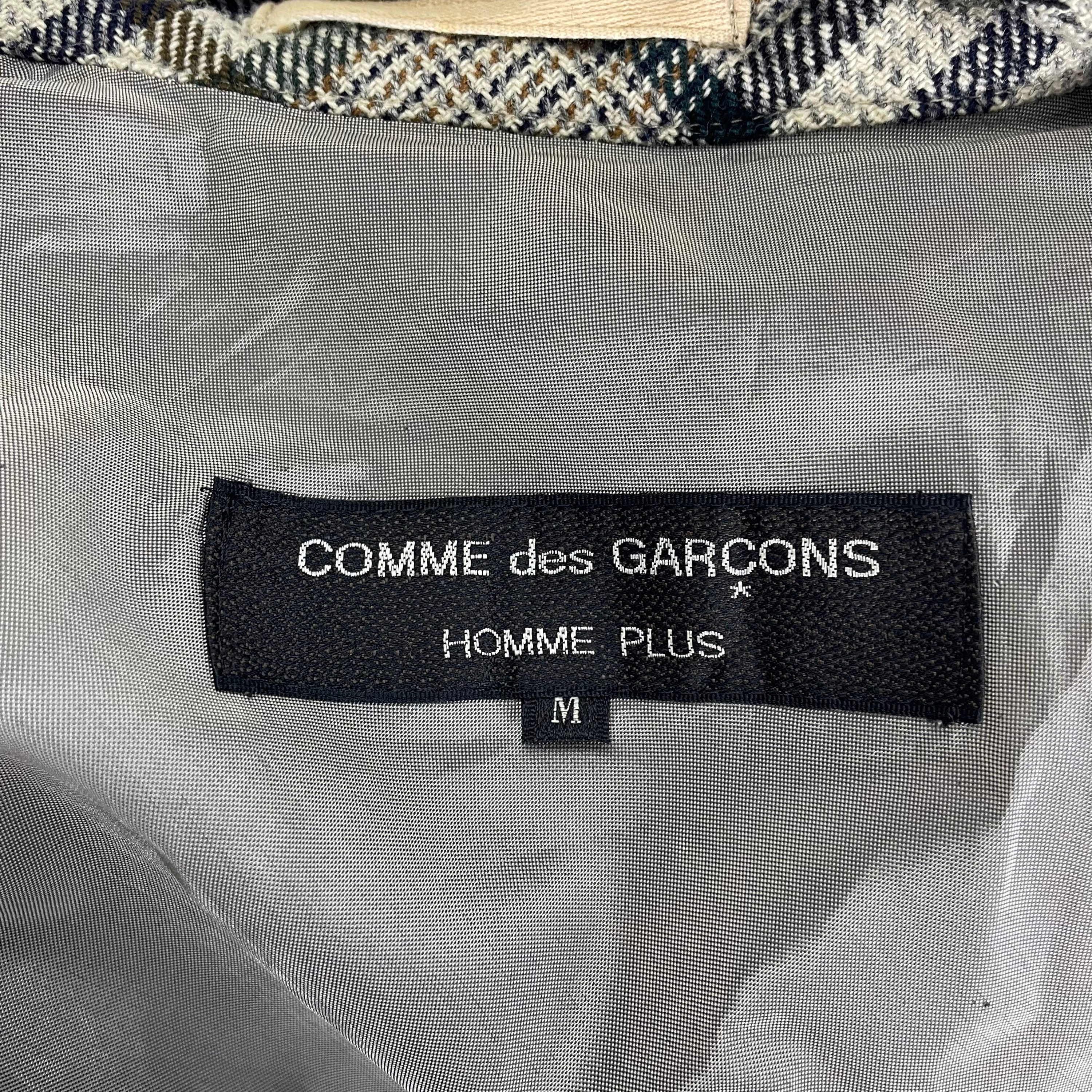 Vintage 90s COMME Des GARCON Homme Plus Plaid AW97 Jacket Style 