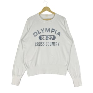 Sugar Cane Cheswick Olympia Cross Country Sweatshirt Japan fashion Designer White Colour Size Large