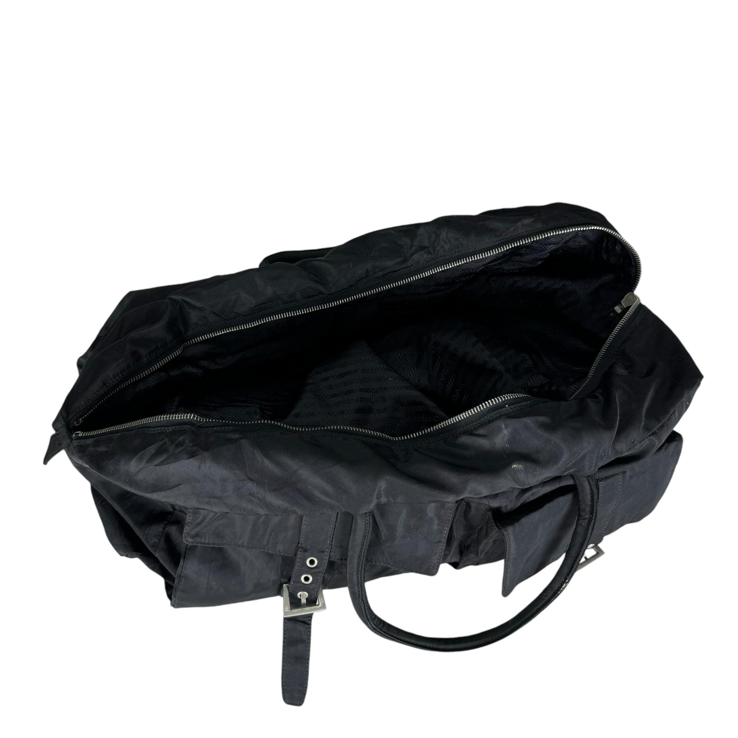 Vintage 90s Prada Boston Shoulder Bag Black Colour - Etsy
