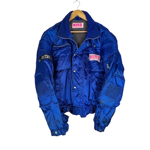 KISS RACING ジャケット　青　M Kiss Racing Team Jacket - Etsy