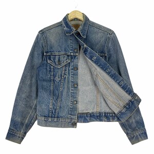Vintage 90s LEVI’S Trucker Type 3 Denim Jacket Distressed Jeans Button Size 36