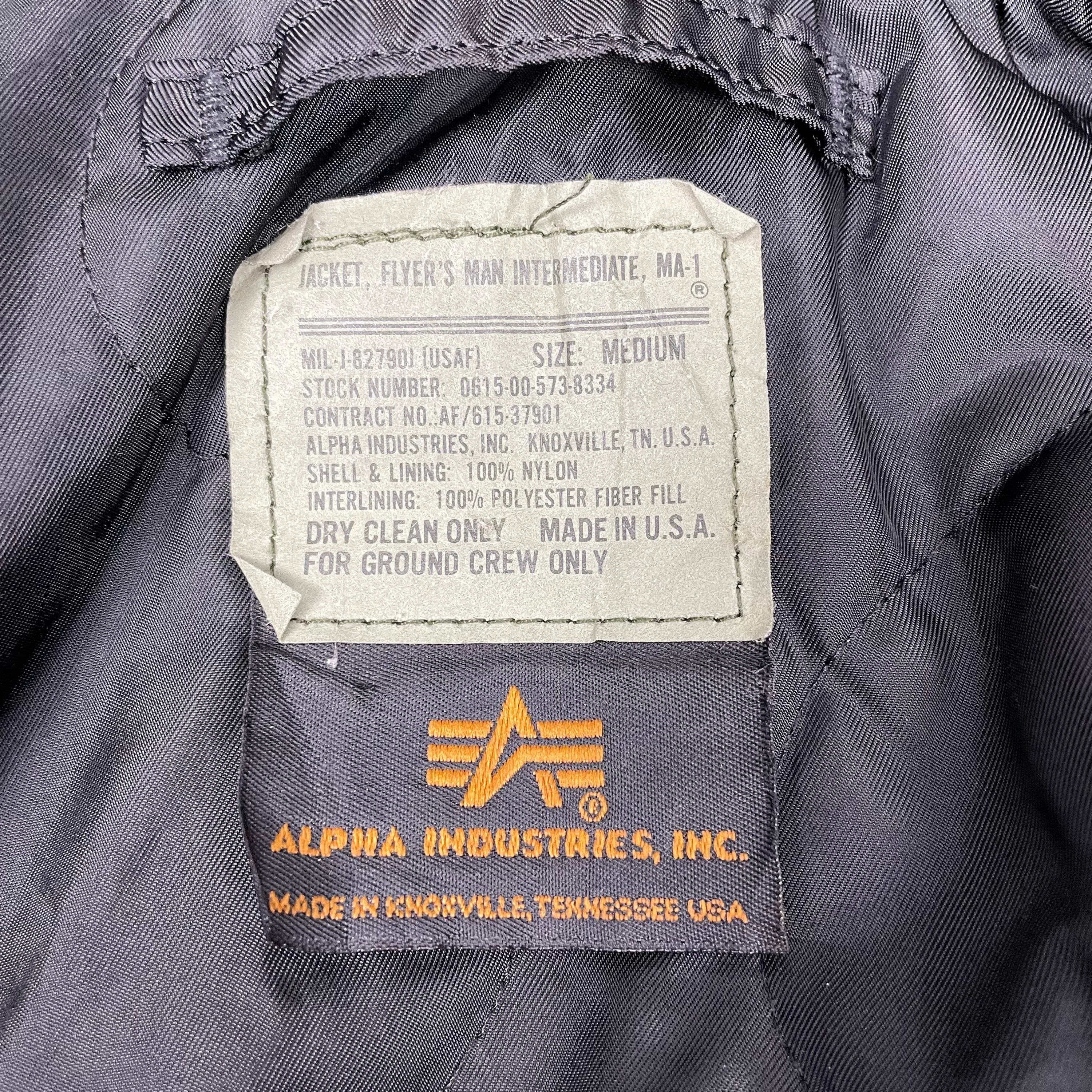 ALPHA INDUSTRIES Flight MA-1 Bomber Jacket Black Flyers - Etsy