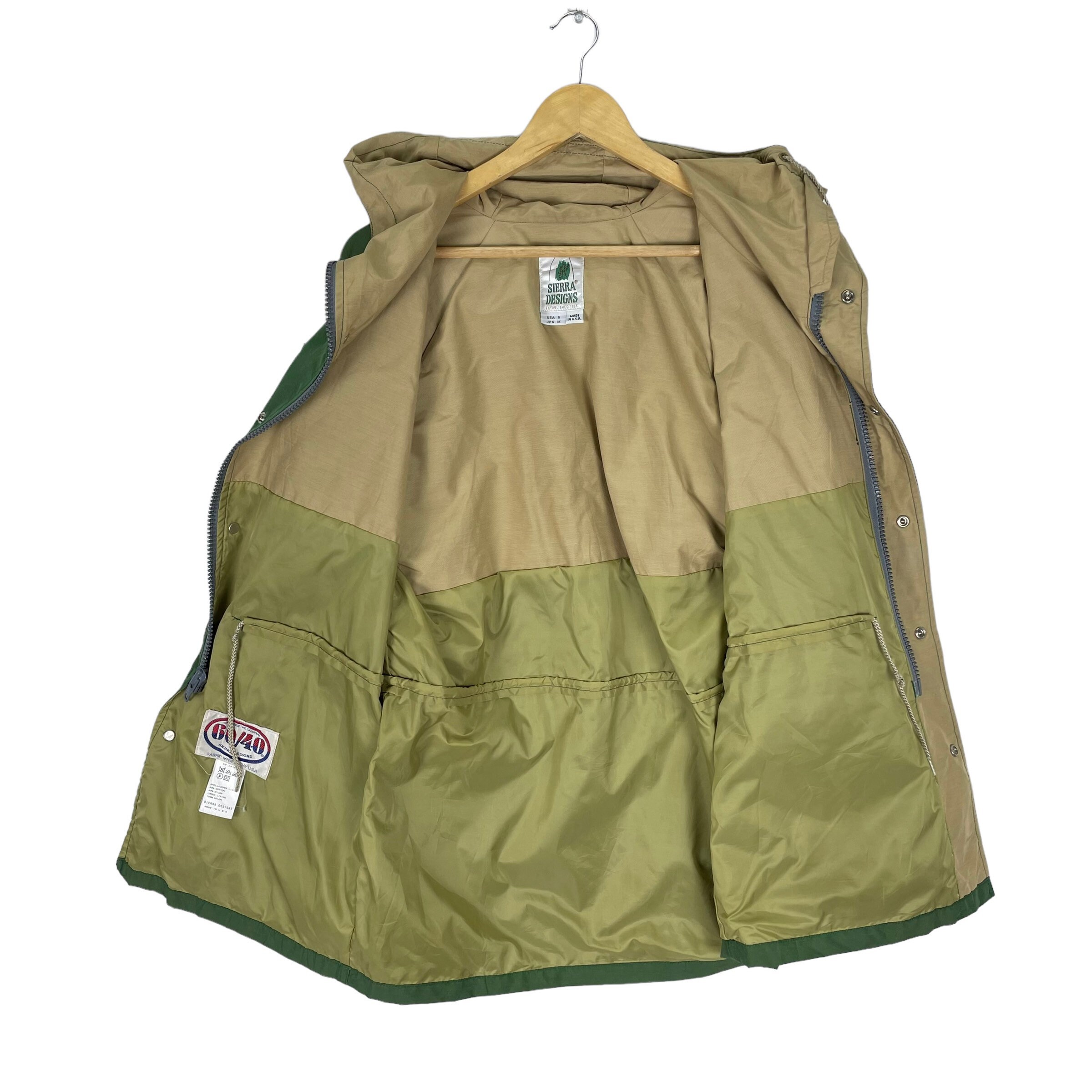 Vintage 90s Sierra Designs Jacket 60/40 Hoodie Parka Rain