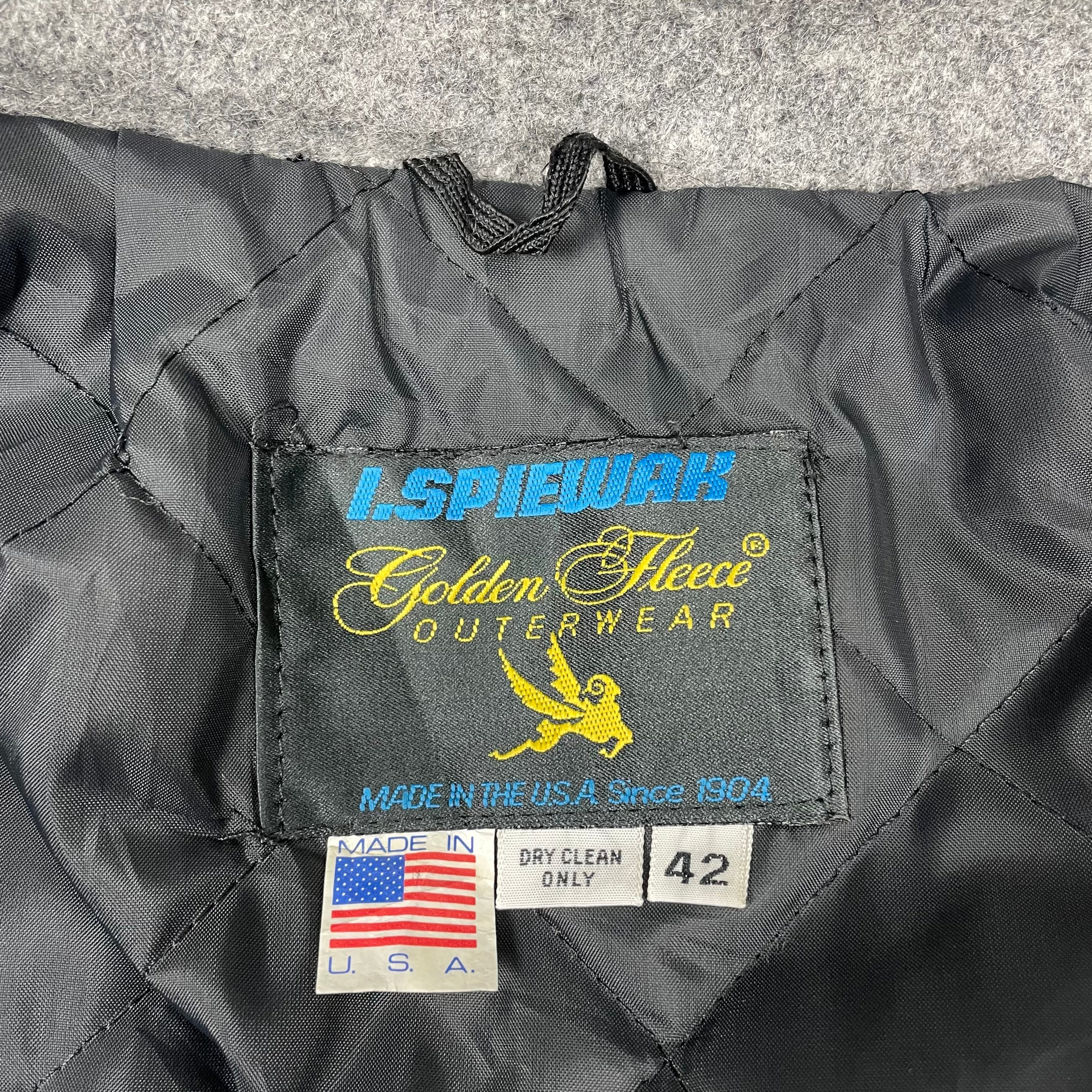 I Spiewak and Sons Wool Zipper Usn Jacket Grey Colour Usa Size 