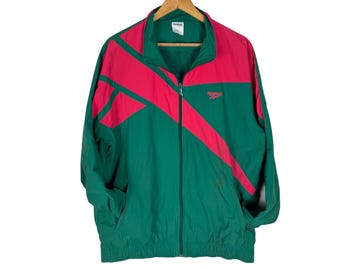 Vintage 90s Reebok Windbreaker Jacket Colorway - Size M