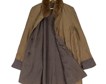 ◾︎希少◾︎ バルマン キルティングファーコート リバーシブル キャメル 9 ◾︎希少◾︎ バルマン キルティングファーコート リバーシブル キャメル 9