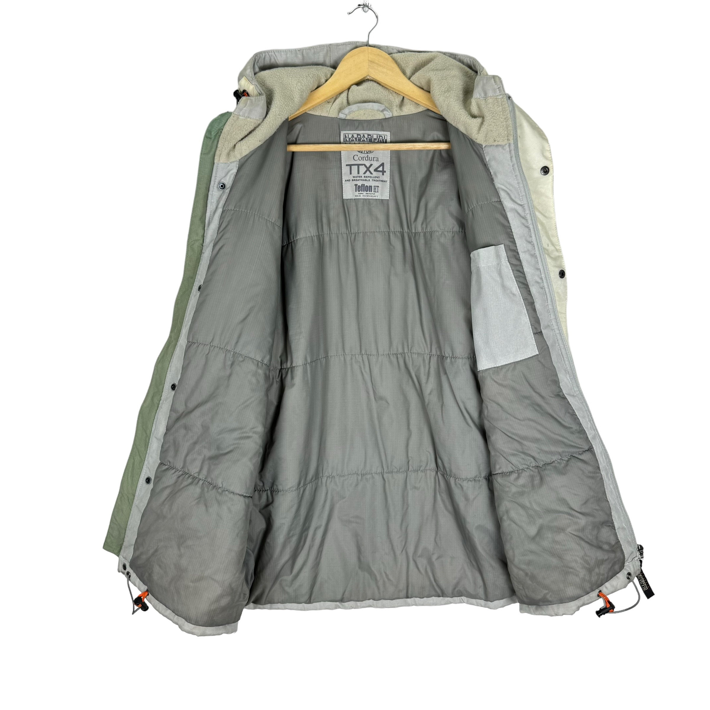 Napapijri Geographic Teflon Cordura Hoodie Zipper Jacket Grey