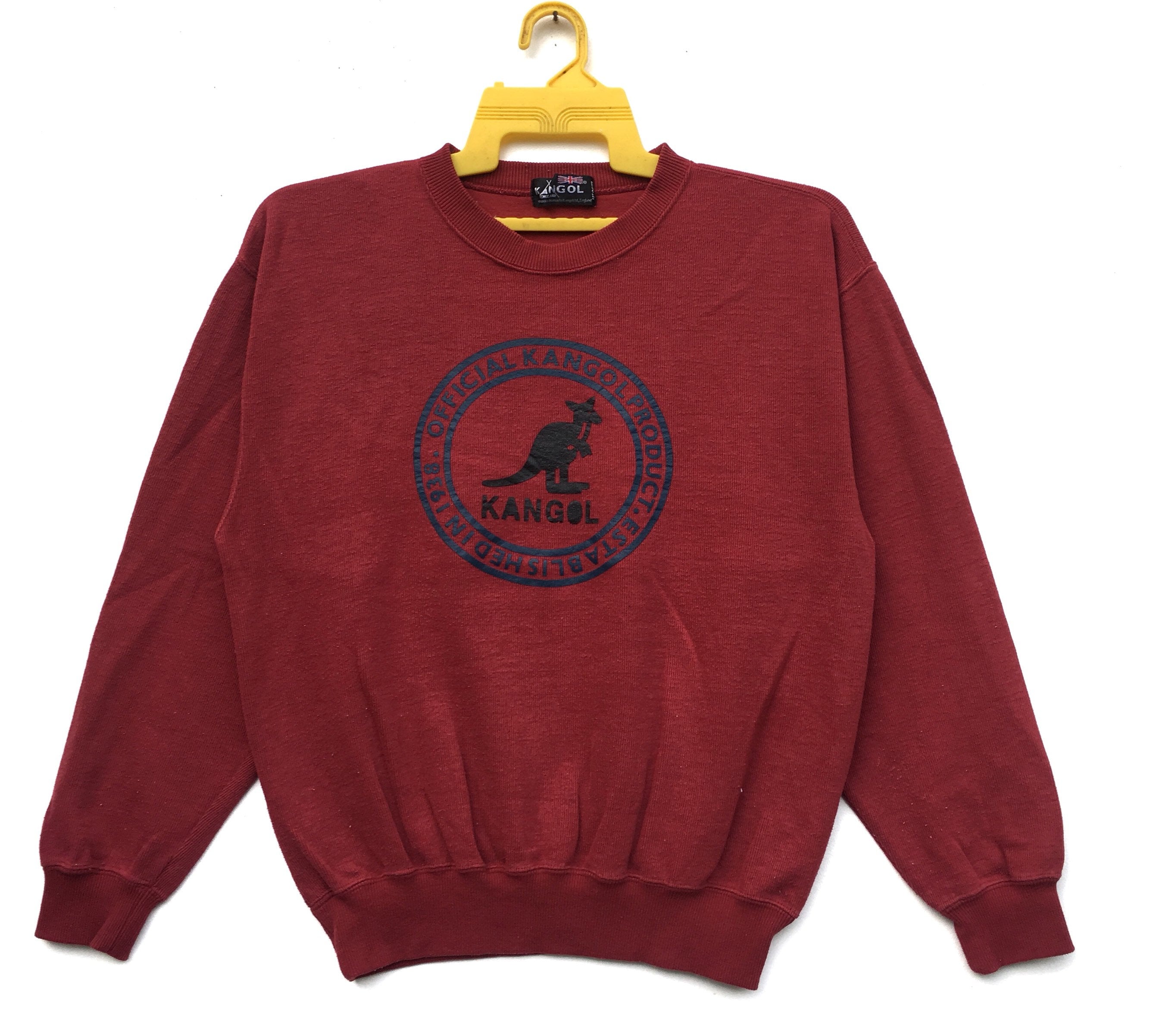 Kangol Sweatshirt Kangol Big Logo Pullover Sweatshirt Size L