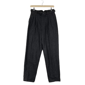 Pantaloni vintage anni &#39;80 Comme Des Garcons in lana con cintura - Taglia media