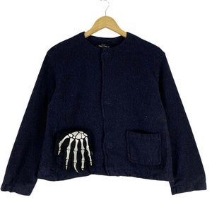 Comme des Garcons Tricot Wool Cropped Jacket - Japanese Designer Size L