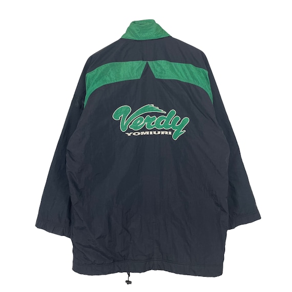 Vintage 90s Nike Tokyo Verdy Yomuiri Football Long Jacket Black Vintage 90s Nike Tokyo Verdy Yomuiri Football Long Jacket Black