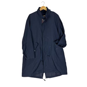 Vintage Jun heren Japan fishtail parka - marineblauw M-51 trenchcoat militaire stijl zonder capuchon - Japanse ontwerper Gorpcore Utility - M