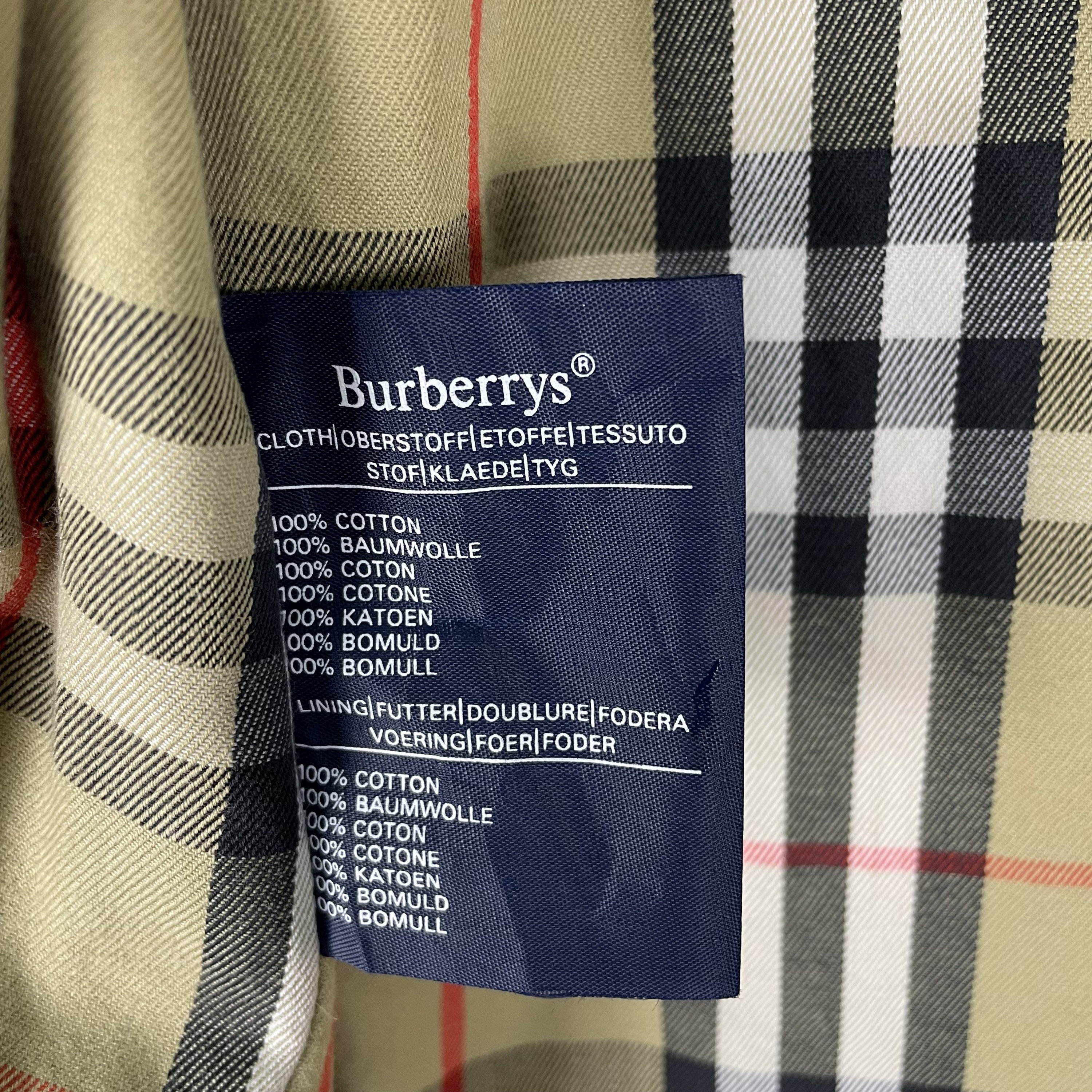 Vintage Burberry Nova Check Harrington 90s Jacket Coat - Momentum