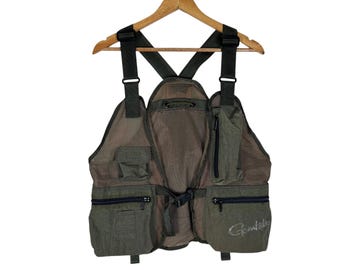 Vintage 90s Super Possum All Round Fishing Vest Tactical Multi