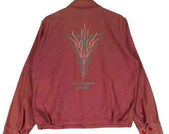 上品なブランド PAUL REED Japanese Jacket Zipper Graphic Strippe Crazy ジャケット・アウター