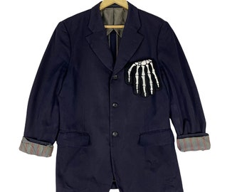 Vintage 90s COMME Des GARCON Homme Blazer: Japanese Designer Coat, Size Medium