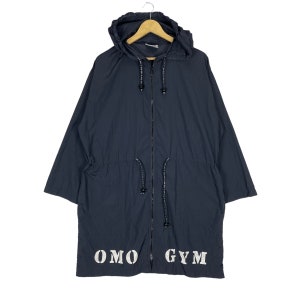 Rare!! Omo Gym By Norma Kamali Hoodie Women Black Colour American Fashion Designer Zipper Jacket Size Medium