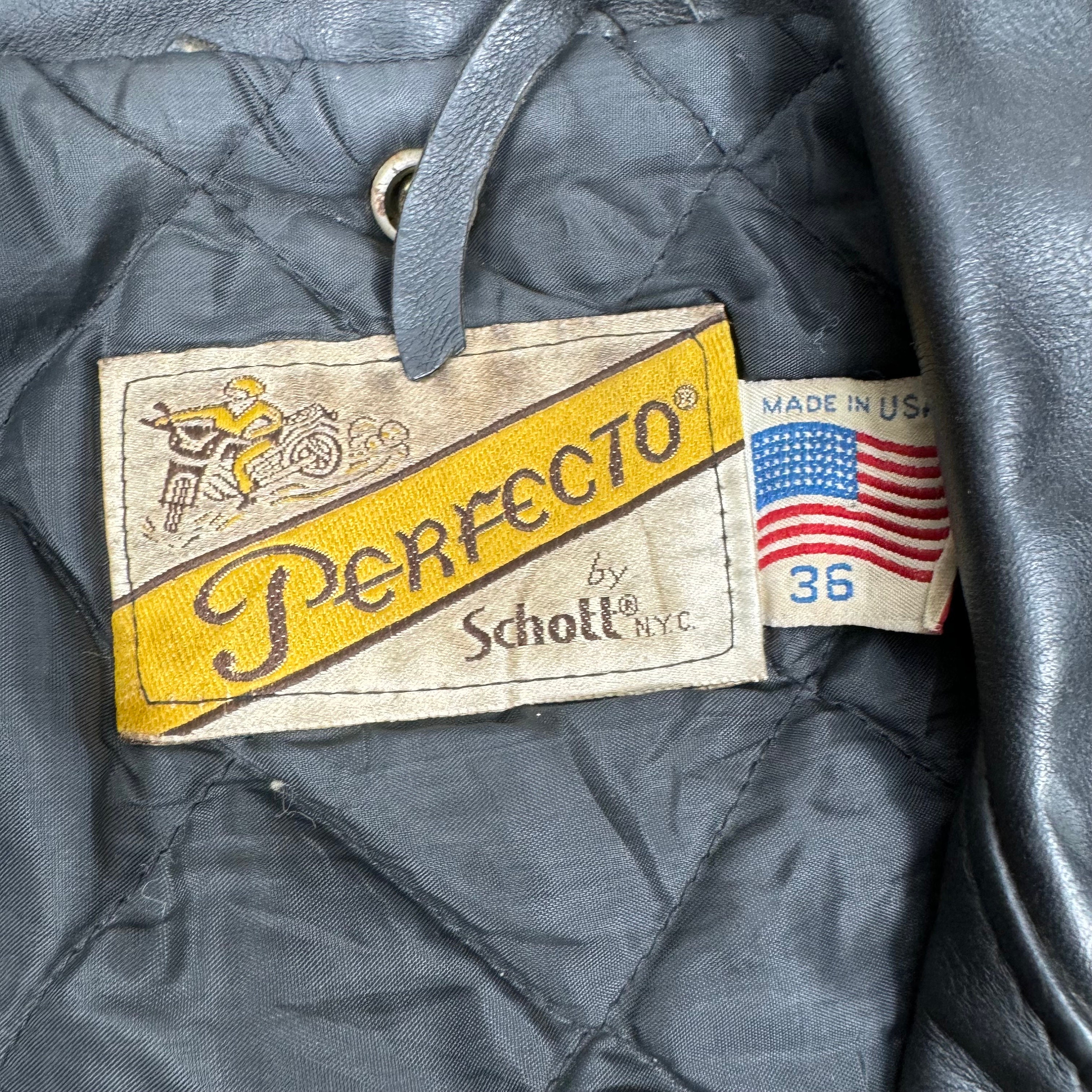 希少 70's Schott NYC 618 36 BULL LABEL Rare 70's SCHOTT NYC 618 36 BULL LABEL