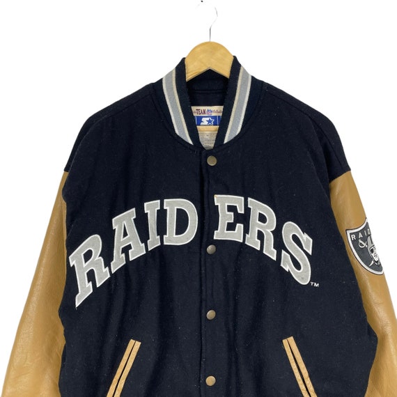 Vintage 90s Starter Raiders NFL Varsity Las Vegas Jacket 