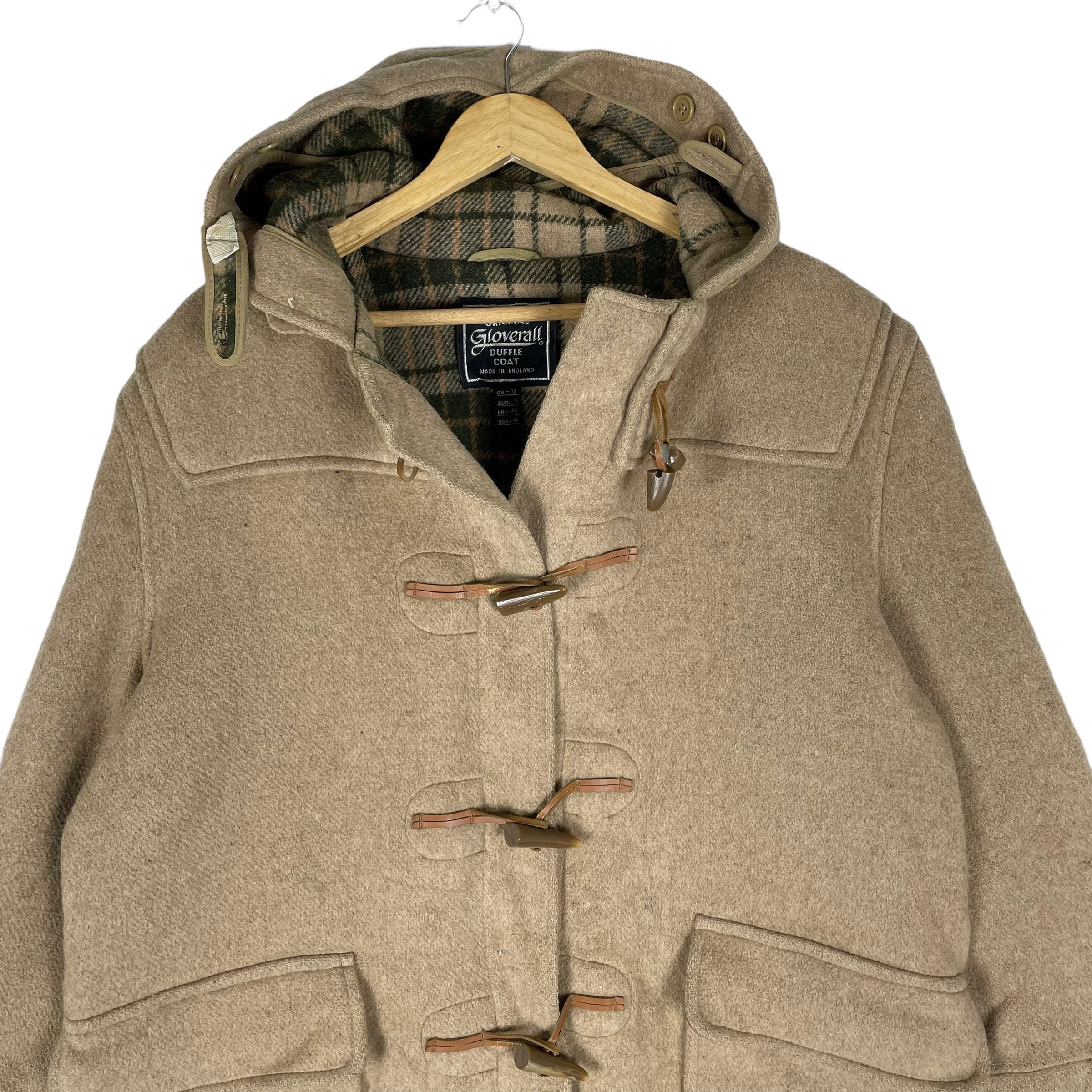 Vintage Gloverall Wool Duffle Coat: Toggle Button Jacket, Size