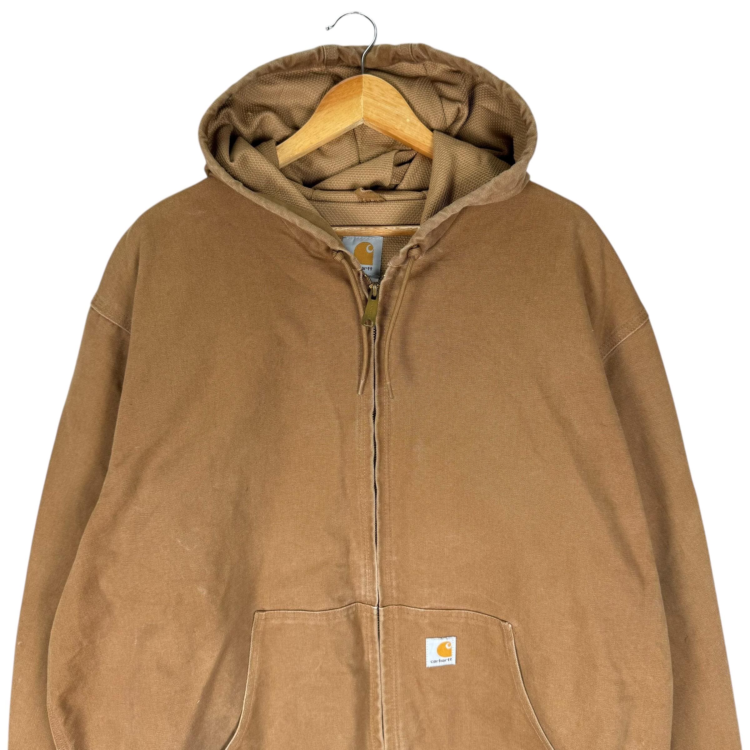 Vintage 90s Carhartt Chore Duck Canvas Hoodie Jacket Workwear