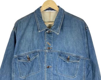 Vintage 80s Marithe Francois Girbaud Denim Utility Jacket - Size