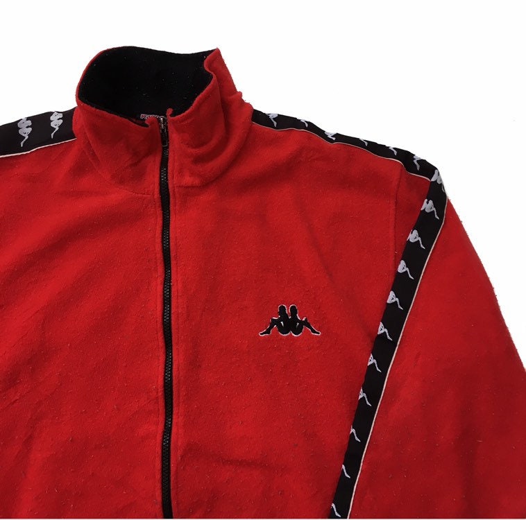 Vintage 90s KAPPA Fleece Jacket Zip up 