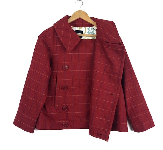 【イッセイミヤケ】ダブルブレストジャケット 中古・古着通販】ISSEY MIYAKE (イッセイミヤケ) カラーレス ダブル