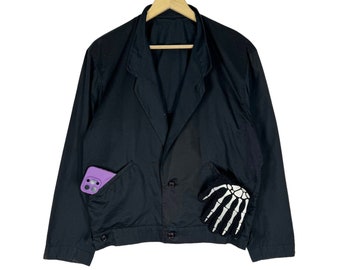 ジャケット・アウター 80s isssey miyake men mao collar jacket Issey Miyake Mandarin Collar Jacket - Men's Large - Etsy