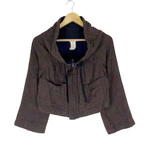 COMME des GARÇONS Tao Kurihara Japanese Fashion Designer Cropped Light Jacket Size Small