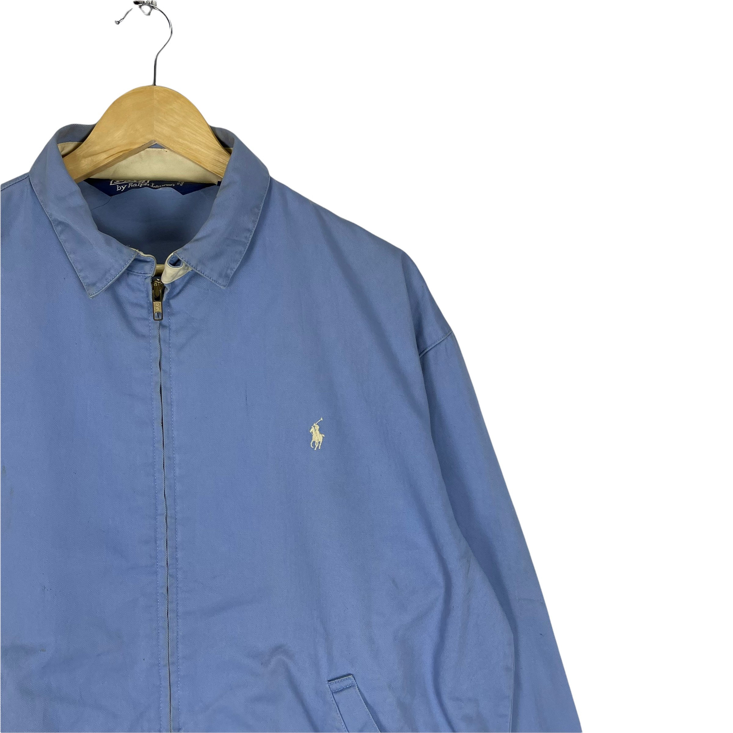 Vintage 90s POLO Ralph Lauren RL Herrington Blue Colour Zip Jacket