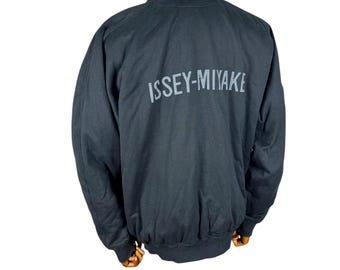 ジャケット・アウター 80s- issey miyake cotton jacket RARE Vintage 80s Issey Miyake Skyline Racing Bomber Jacket - Etsy