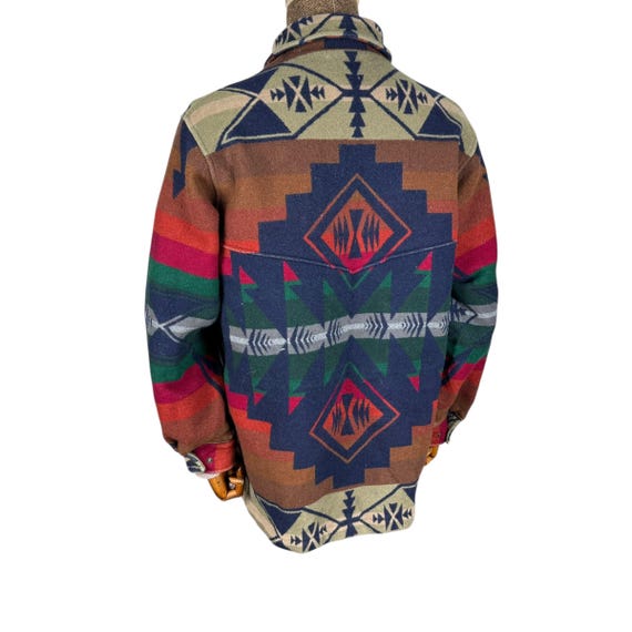 Heritage 80s Pendleton Native Aztec Western Jacke… - image 2