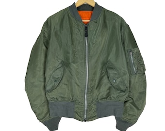 90's Vintage USA製 ALPHA INDUSTRIES MA-1 Vintage 90's Alpha Industries Ma-1 Bomber Jacket Flight | eBay