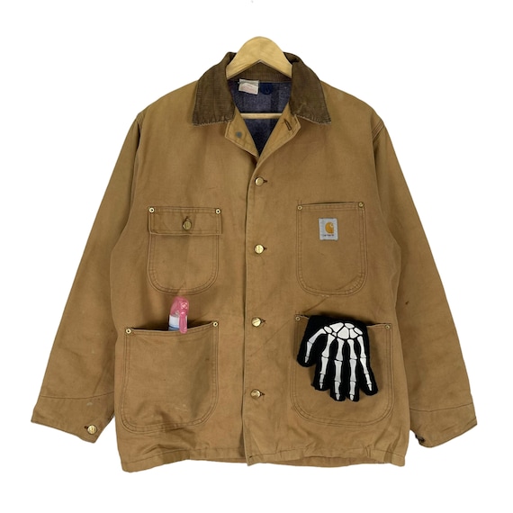 Vintage 90s Carhartt Chore Duck Canvas Jacket Workwear Brown Vintage 90s Carhartt Chore Duck Canvas Jacket Workwear Brown