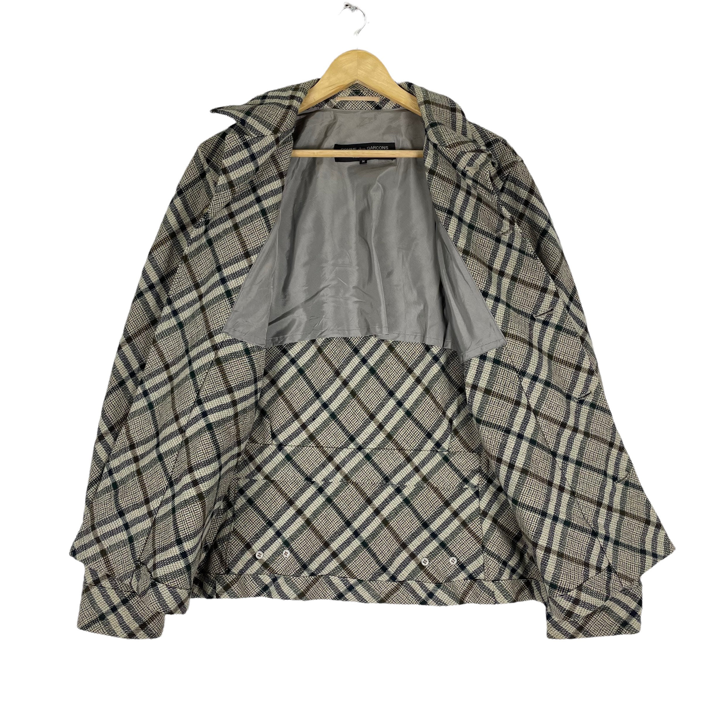 Vintage 90s COMME Des GARCON Homme Plus Plaid AW97 