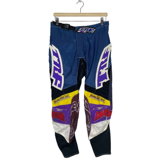 Vintage 90s Rs Taichi Motorcross Bmx Pants Racing Pants Multi Colour Size 32 Etsy