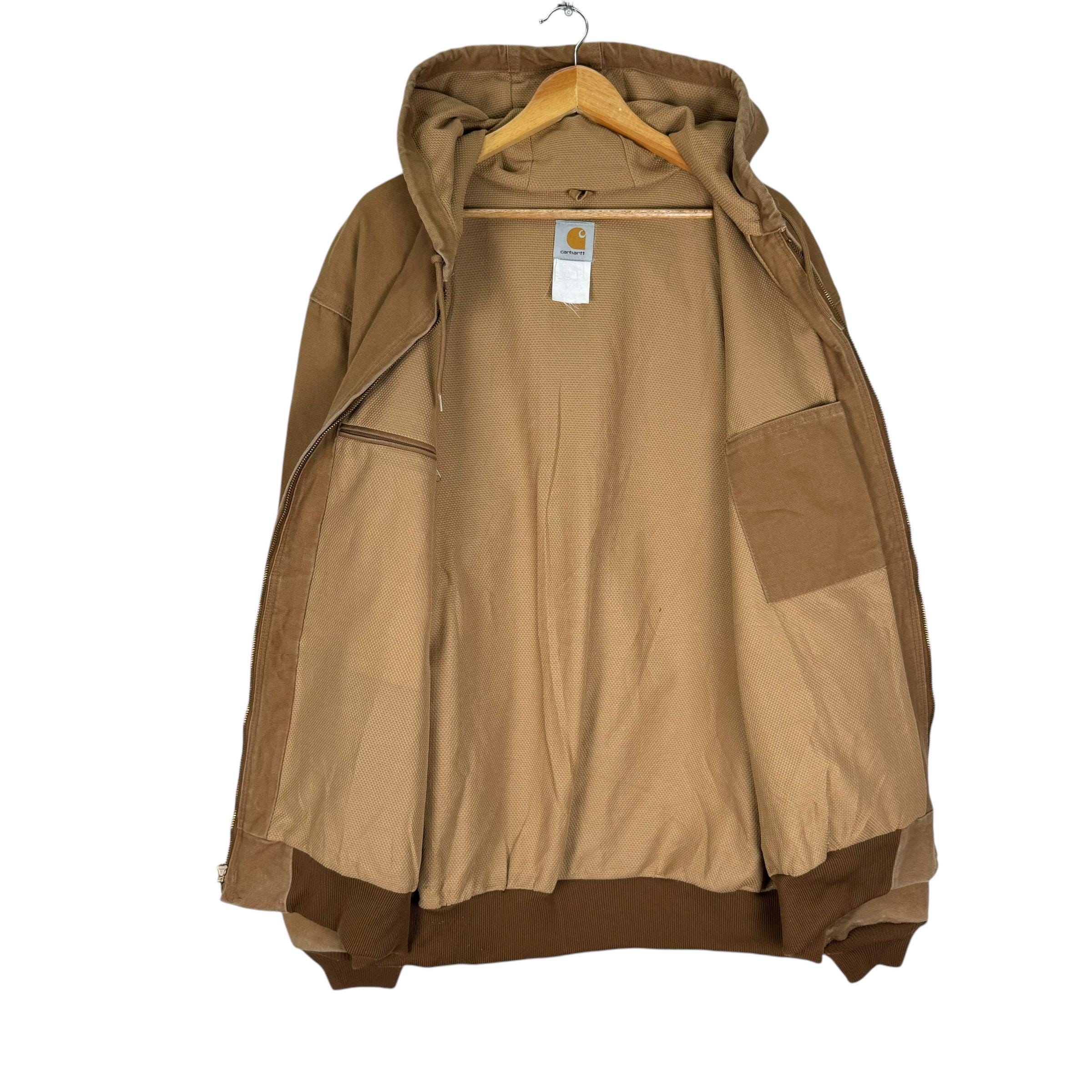 Vintage 90s Carhartt Chore Duck Canvas Hoodie Jacket Workwear
