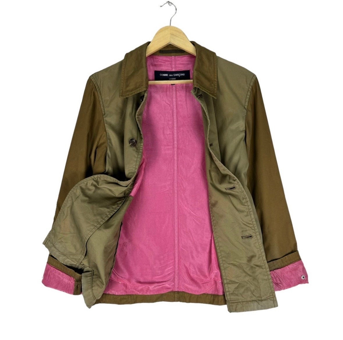 Vintage Y2K COMME Des GARCON Homme Dual Tones Colour Button Jacket 