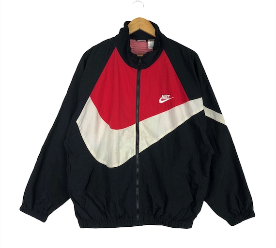 Vintage 90s Nike Swoosh Windbreaker Logo Colour Size Etsy