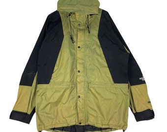 The North Face Gore Tex Jacket Acid Wash Hoodie Windbreaker Zip Mountain Size Xlarge