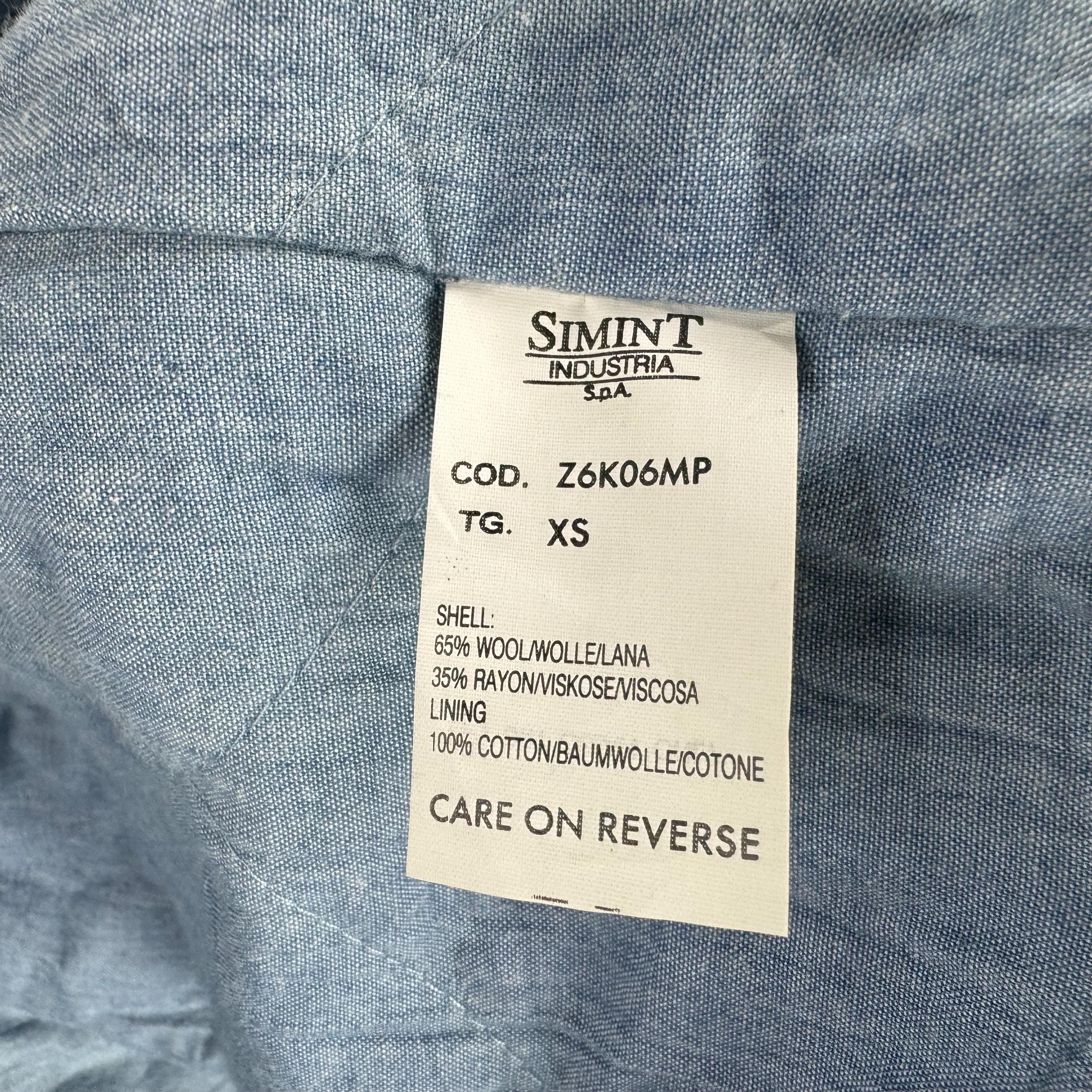 Vintage 90s GIORGIO ARMANI Jeans Shadow Plaids Wool Jacket Brown