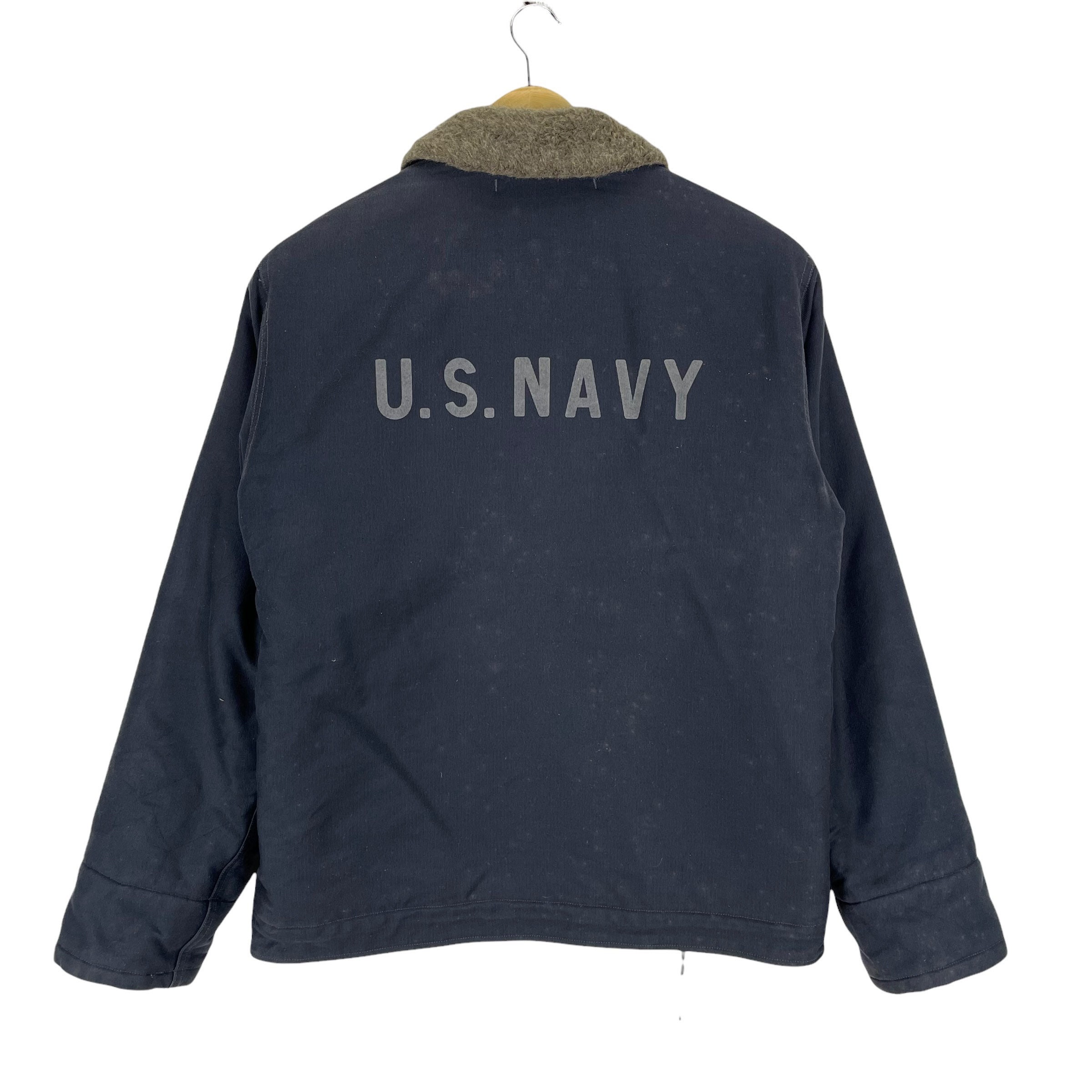 Buzz Ricksons US Navy Deck N-1 Jacket Military Navy Blue Buzz Ricksons US Navy Deck N-1 Jacket Military Navy Blue