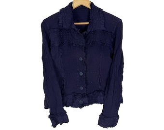 Issey Miyake Me Pleated Cardigan Black Colour Fashion Designer Japan Size M