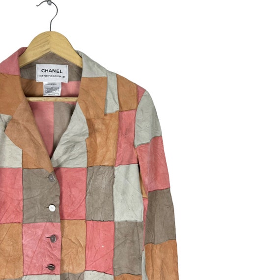 Chanel Identification AW2000 Jacket Patchwork Sue… - image 3