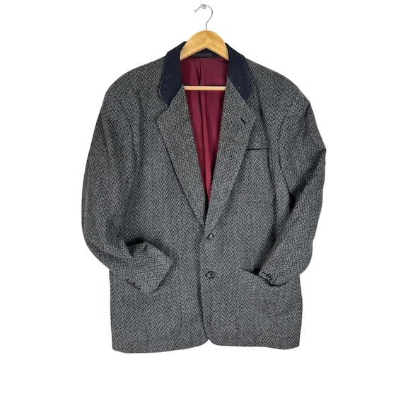 Comme des Garçons, Vintage 80s COMME des GARCONS Homme Plus Blazer Coat – Wool Herringbone Medium