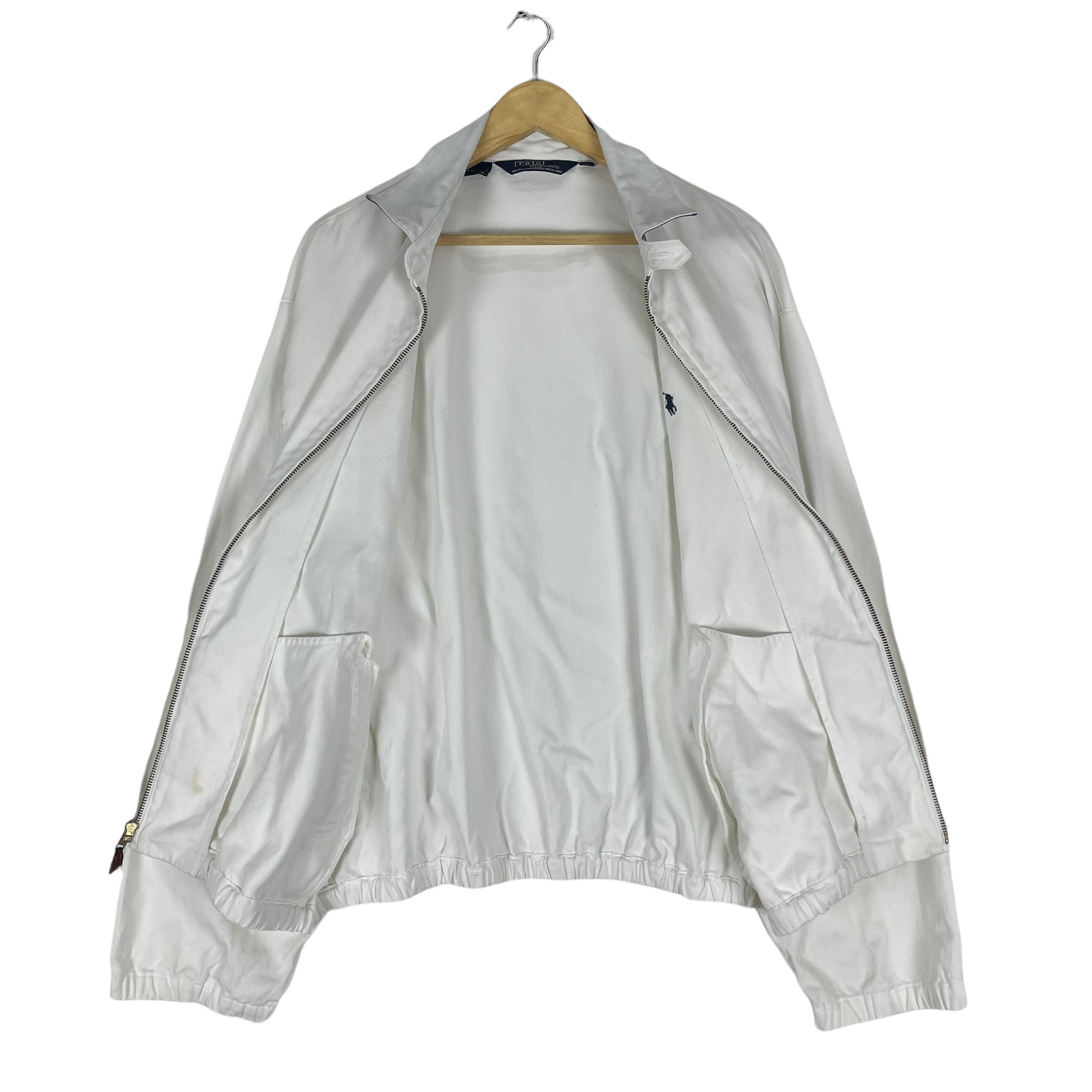 Vintage 90s POLO Ralph Lauren Herrington White Colour Chore Jacket