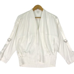 HELMUT LANG Women Rayon Fashion Jacket White Colour Size Medium