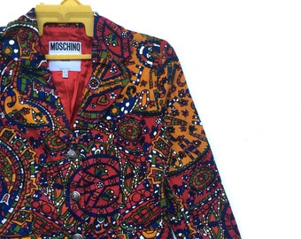 MOSCHINO JEANS 花柄 テーラードジャケット MOSCHINO Jeans Jacket