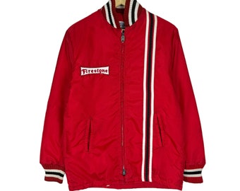 Vintage 80s Nisseki Racing Team Motorsport Bomber Jacket Green